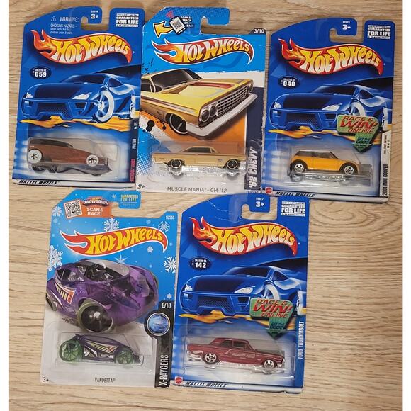 Lot Of 5 Hot Wheels New Sealed Unopened Damaged boxes NWT Mattel  Cars Vehicles - Picture 1 of 7